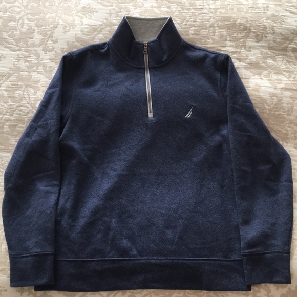 COPY - Nautica Fleece Pullover Half-zip Sweater - Picture 1 of 4